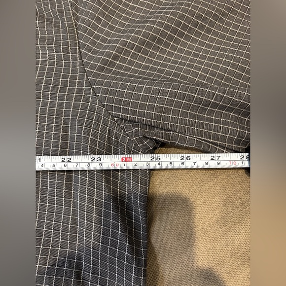 Banana Republic XXL Mens Gray Check Button Down Dress Shirt - Picture 6 of 8